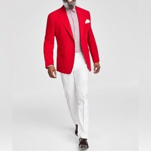 Tayion Men’s Sport Coat, Red - 42 Regular